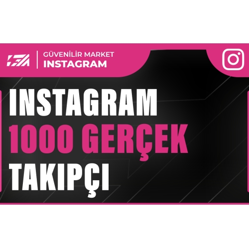  1000 İnstagram Gerçek Takipçi - GARANTİLİ